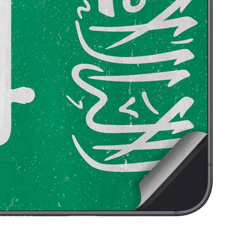 Saudi Arabia Flag Distressed Galaxy S25 Skin